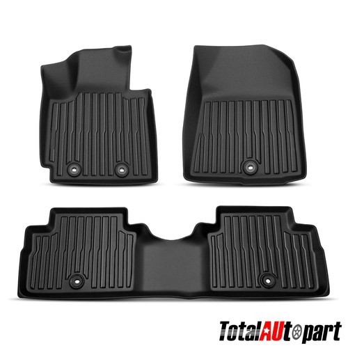 3pcs rows black floor mats - black, for